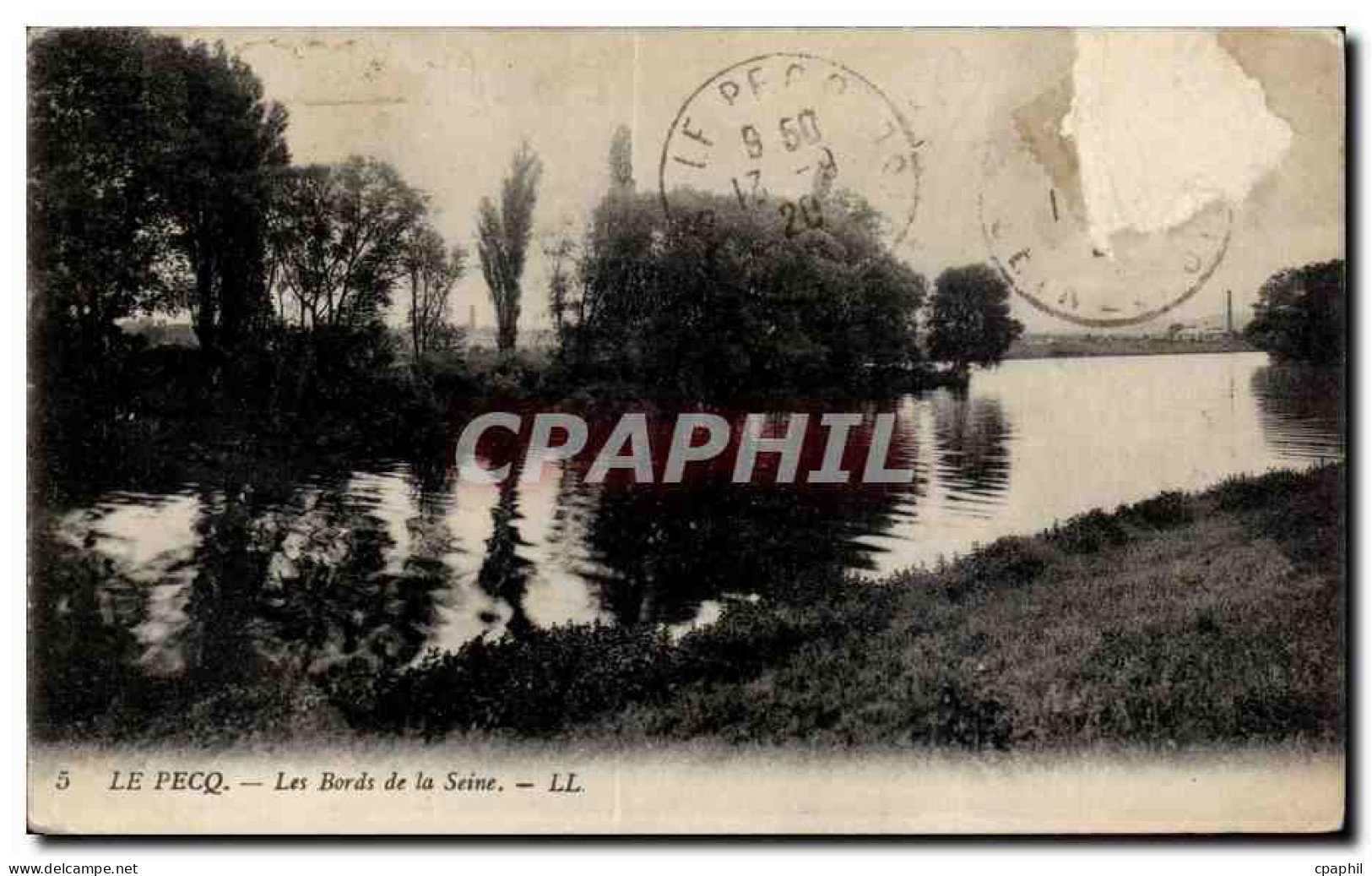 CPA Le Pecq Les bords de la Seine