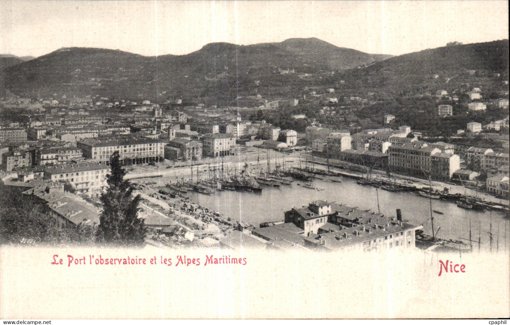 CPA Le Port I Observatoire et les Alpes Maritimes Nice Bateaux