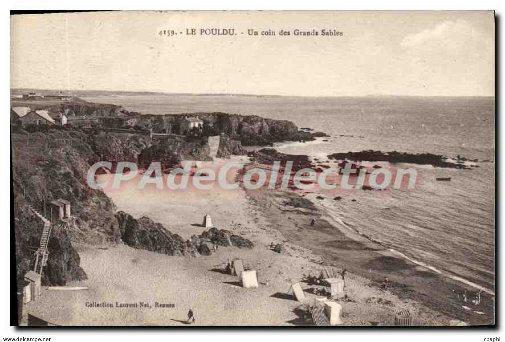 CPA LE POULDU Grands Sables