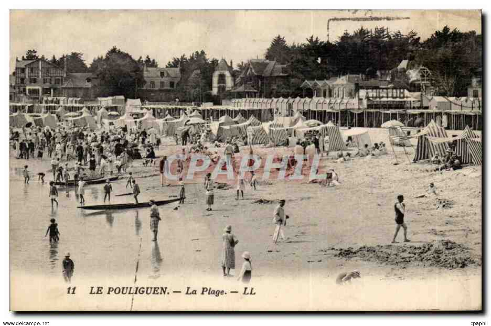 CPA Le Pouliguen La plage