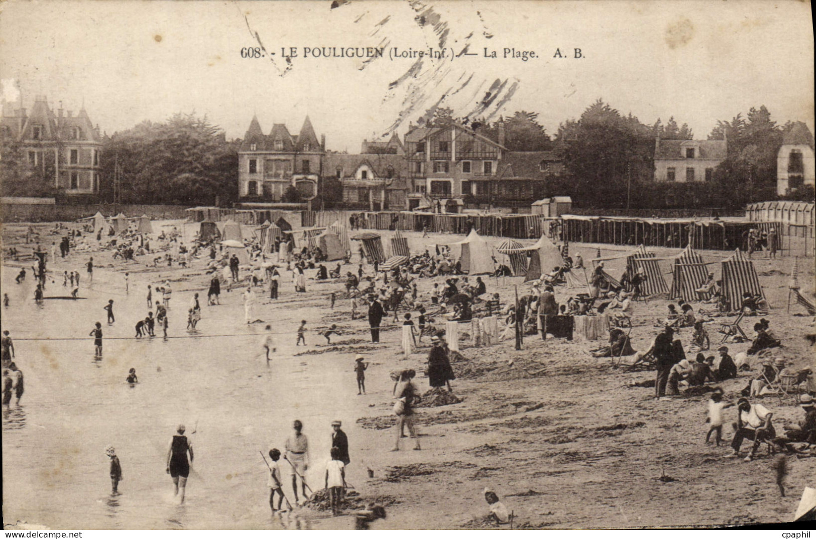 CPA Le Pouliguen La Plage