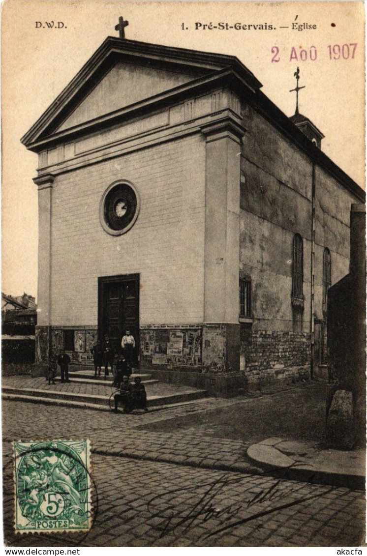 CPA LE PRE-SAINT-GERVAIS Eglise (1352927)