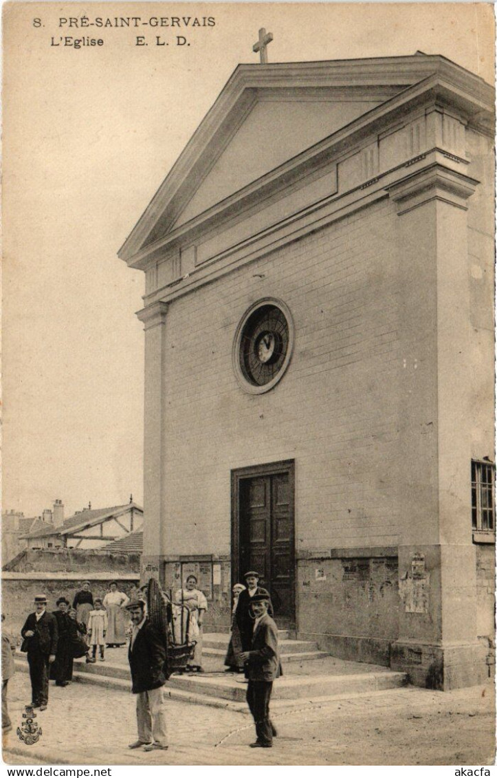 CPA LE PRE-SAINT-GERVAIS Eglise (1353848)