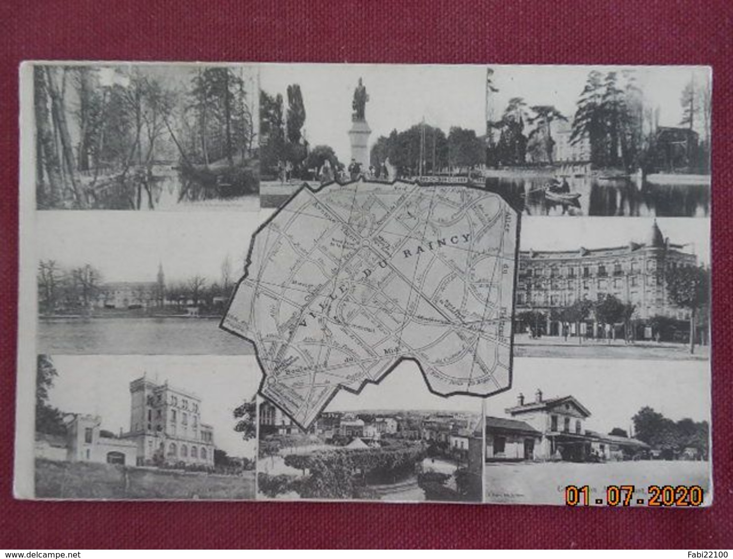 CPA - Le Raincy - Plan et Multi-Vues