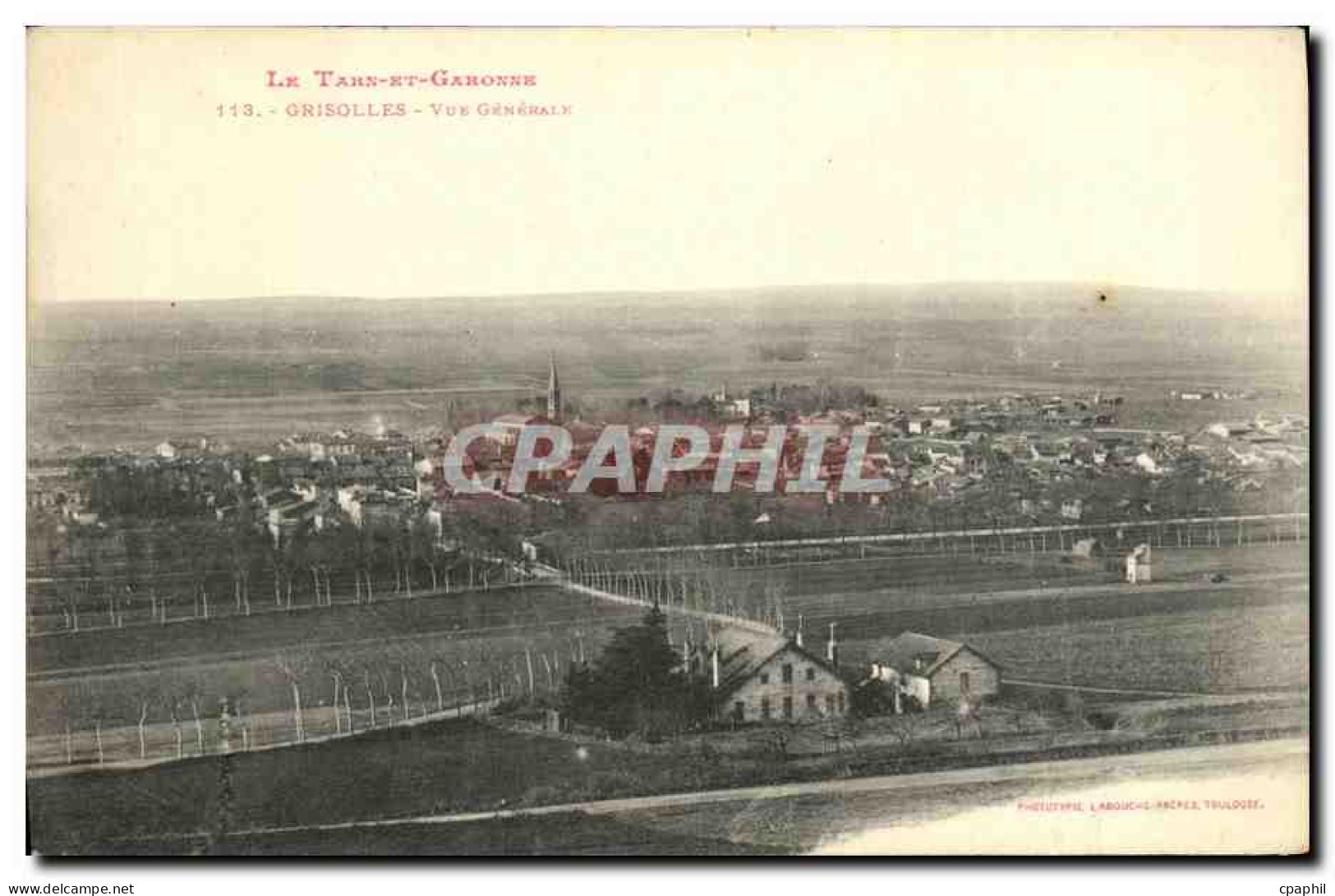 CPA Le Tarn et Garonne Grisolles Vue Generale