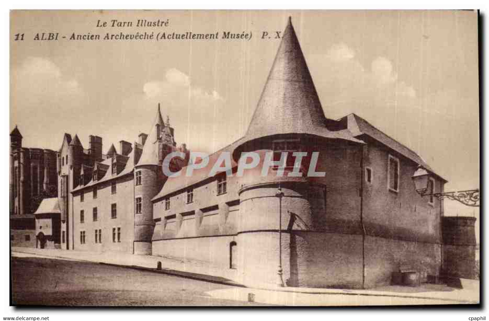 CPA Le Tarn Illustre Albi Ancien Archeveche