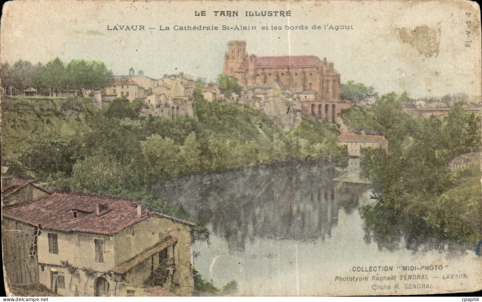 CPA le Tarn illustre Lavaur la Cathedrale St Alain