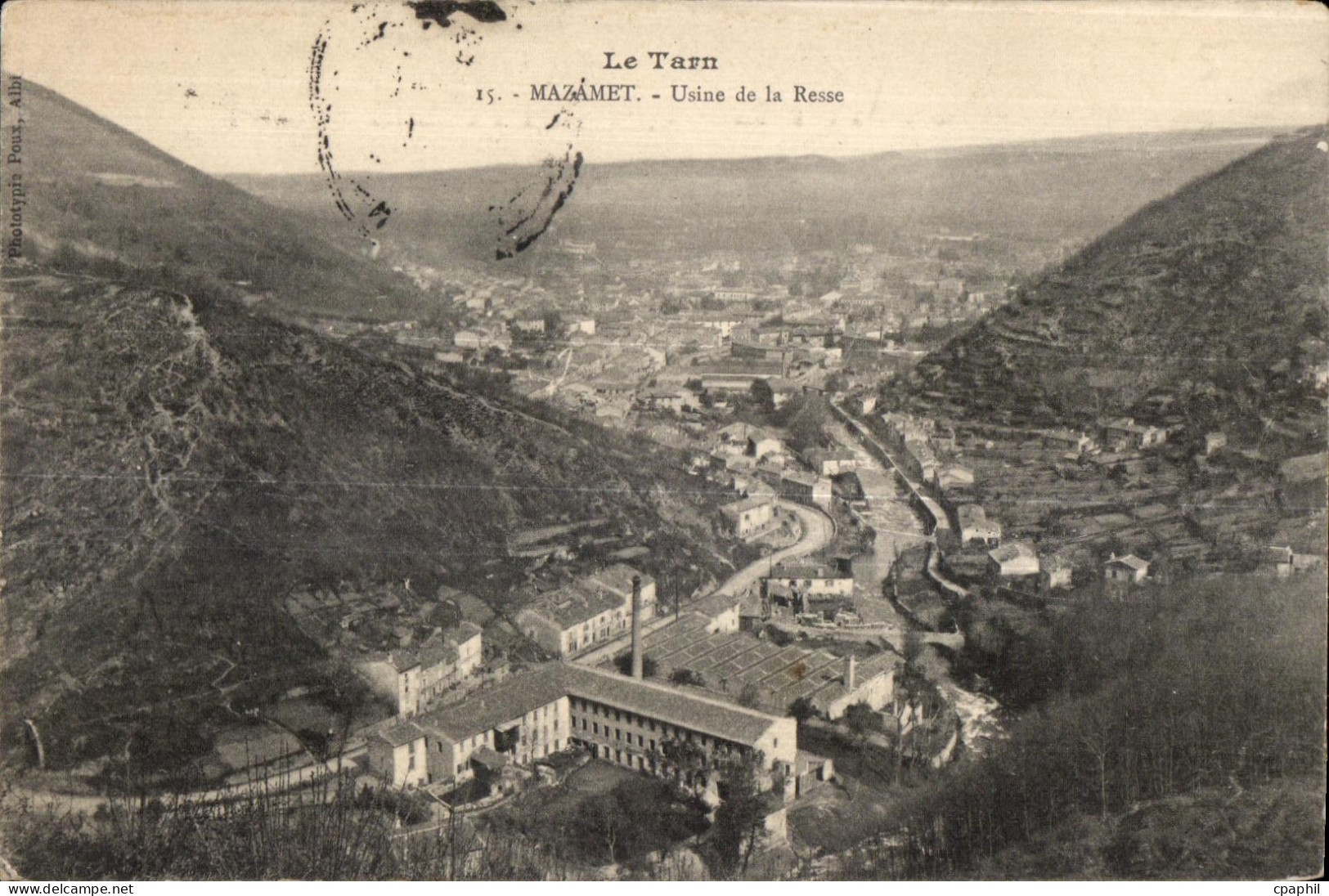 CPA Le Tarn Mazamet Usine de ia Resse