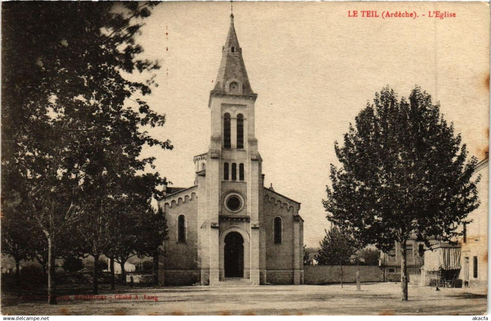 CPA Le TEIL L'Église (660679)