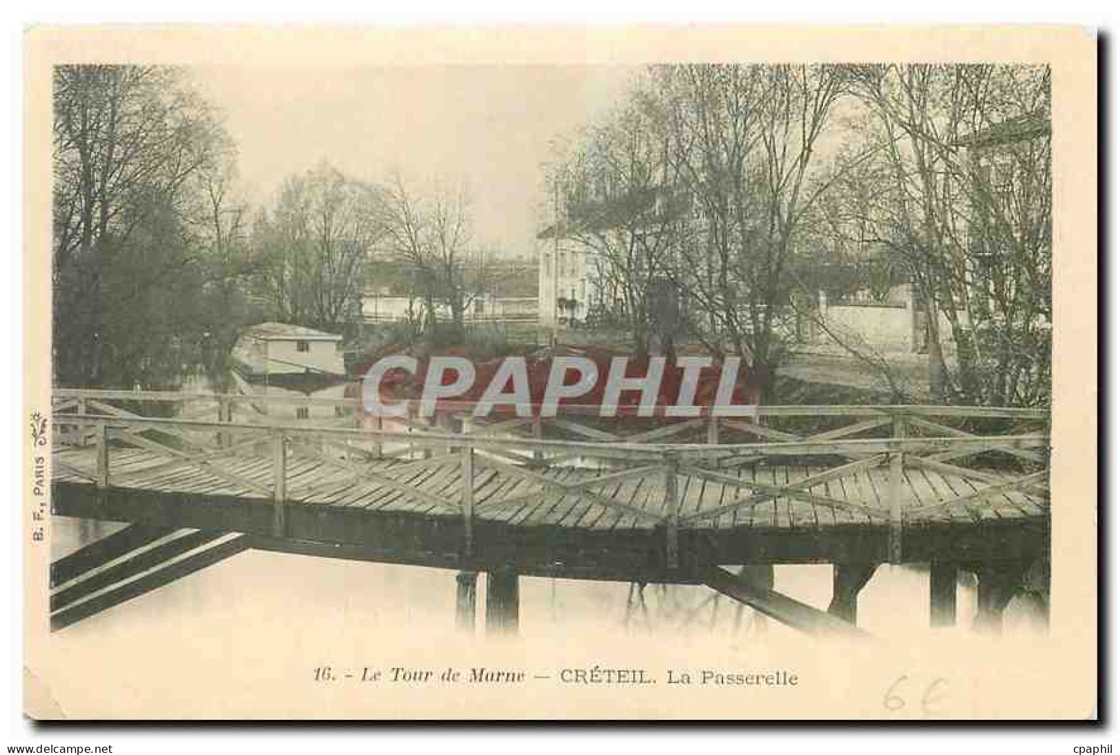 CPA Le Tour de Marne Creteil La passerelle