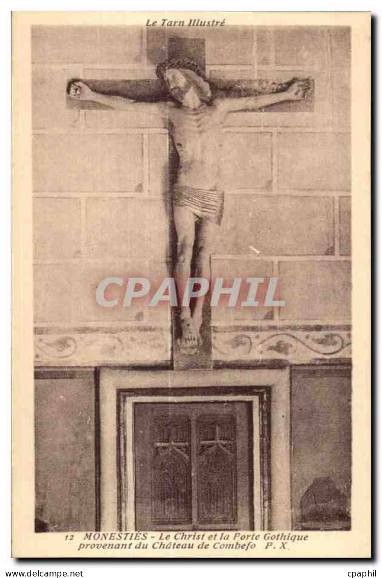 CPA Le Tran lllustre Monesties Le Christ et la Porte Gothique