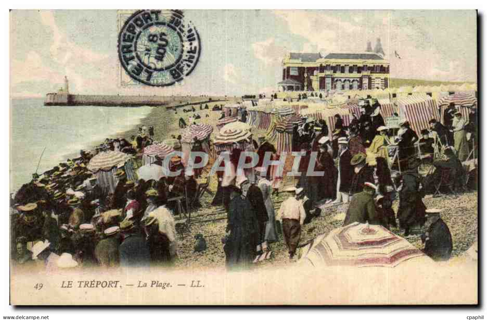 CPA Le Treport La plage