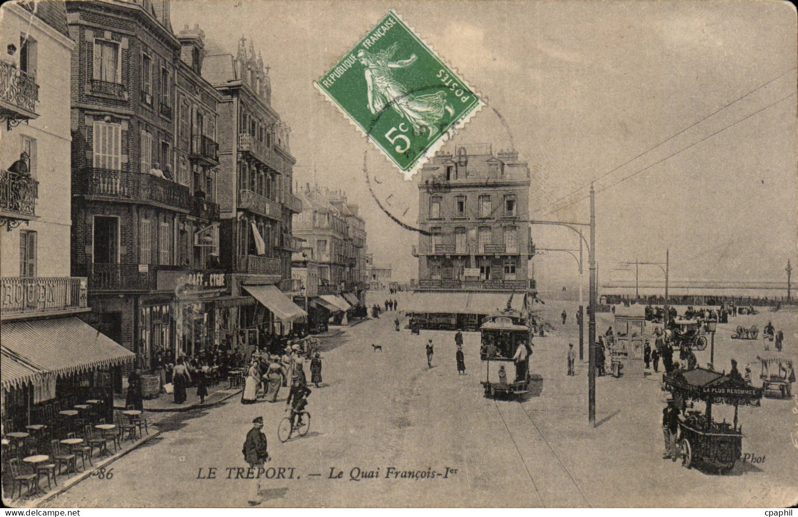 CPA Le Treport Le quai Francois 1er