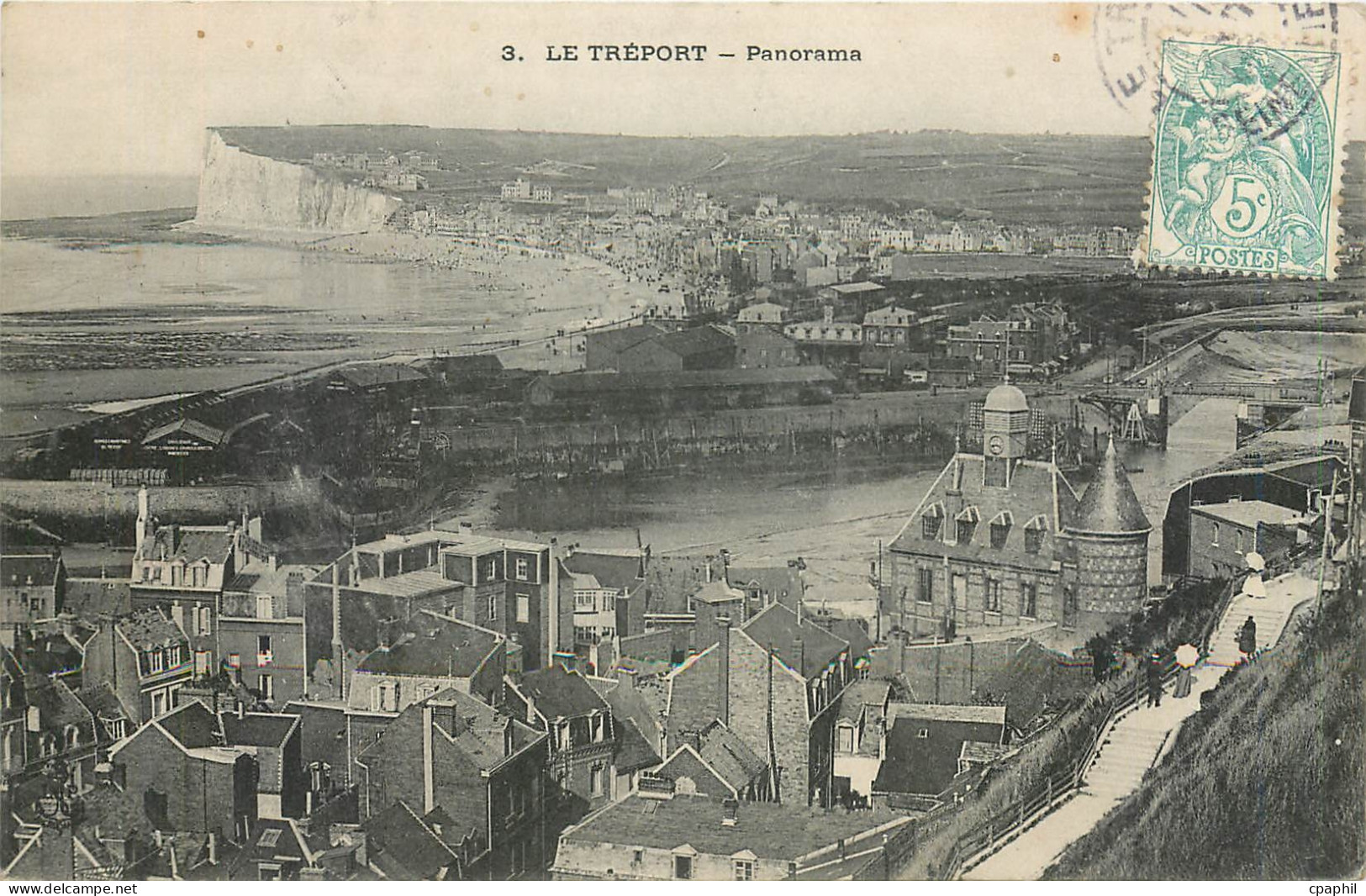 CPA Le Treport - Pannorama