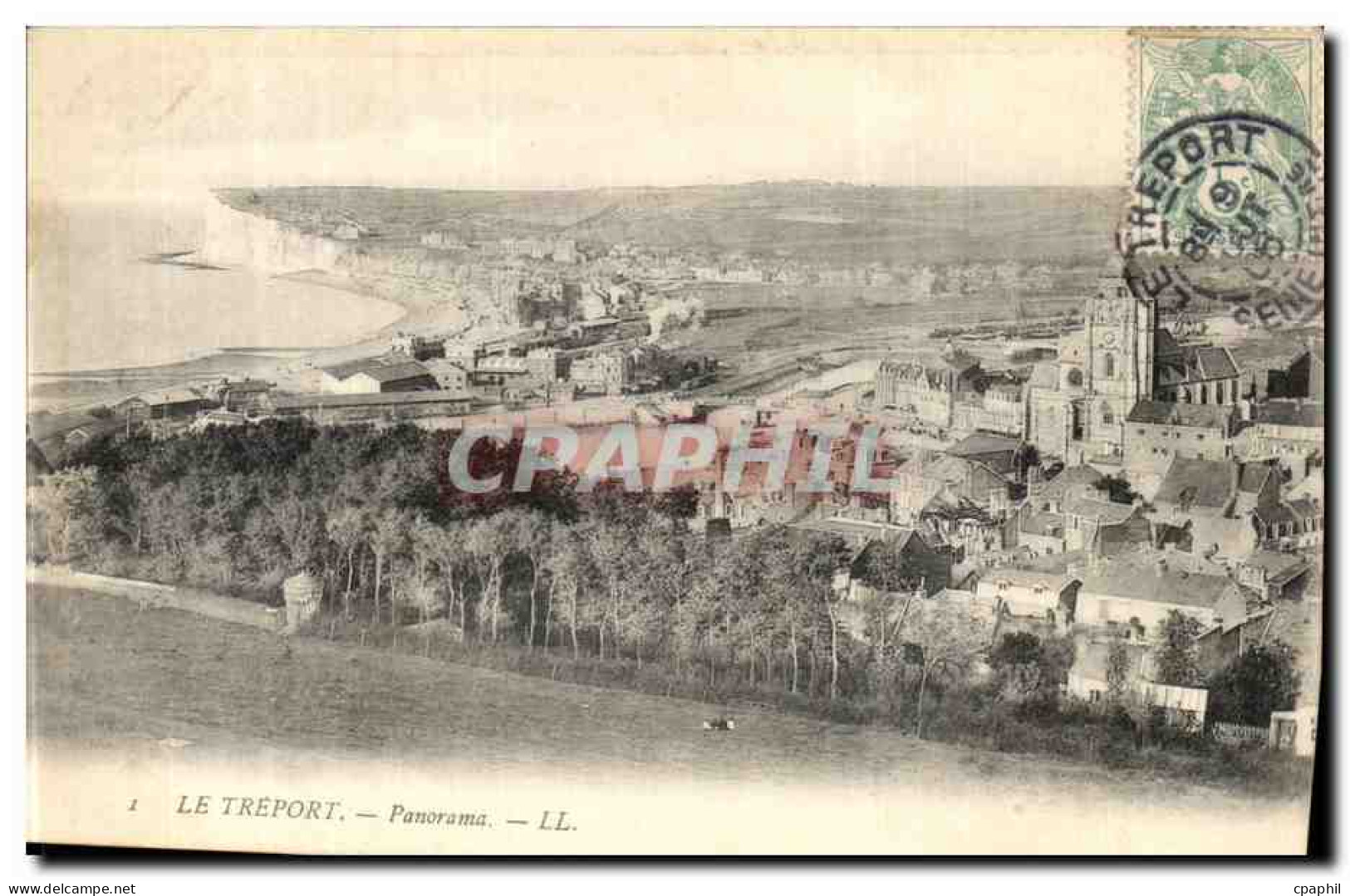 CPA Le Treport Panorama