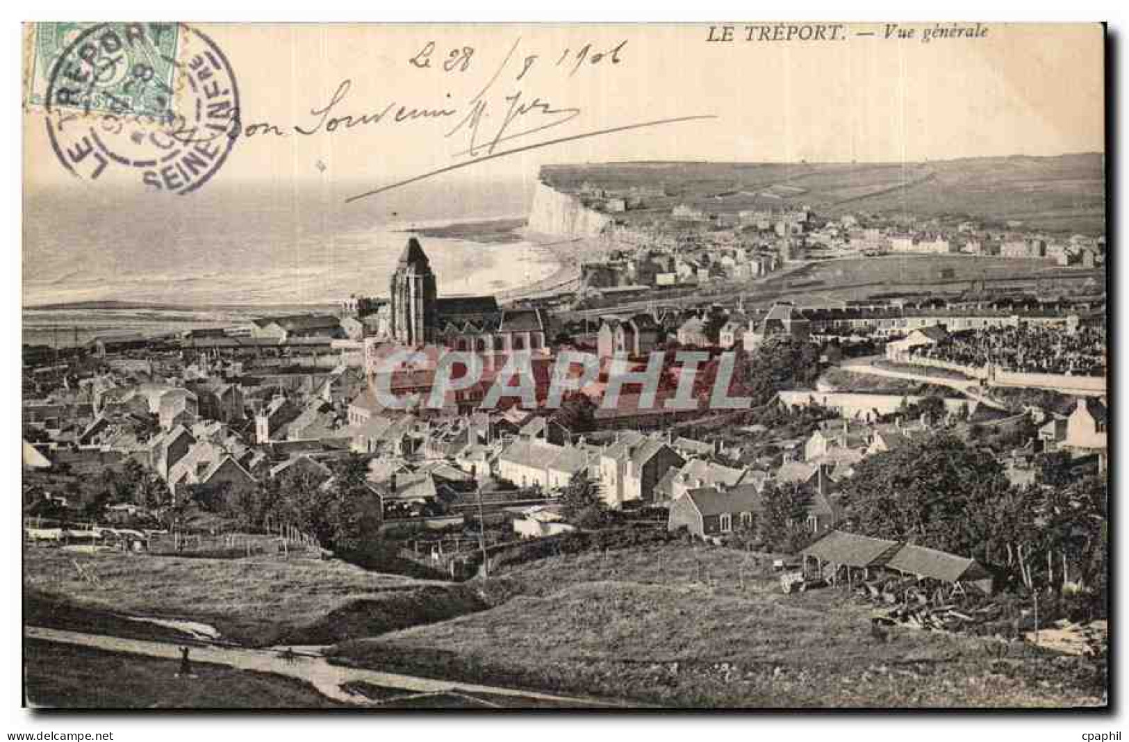 CPA Le Treport Vue generale