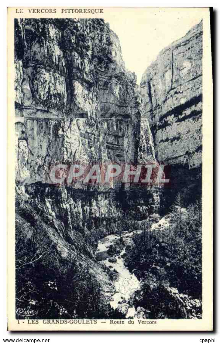 CPA Le Vercors Pittoresque les grands Goulets Route du Vercors