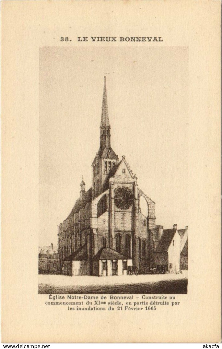 CPA Le Vieux BONNEVAL - Église Notre-Dame de BONNEVAL - Construite au (33818)