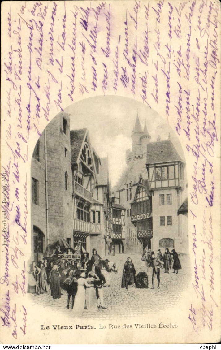 CPA Le Vieux Paris La Rue des Vieilles Ecoles