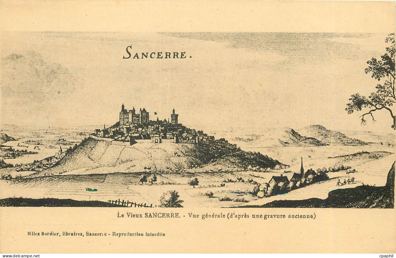 CPA Le Vieux Sancerre Vue generale