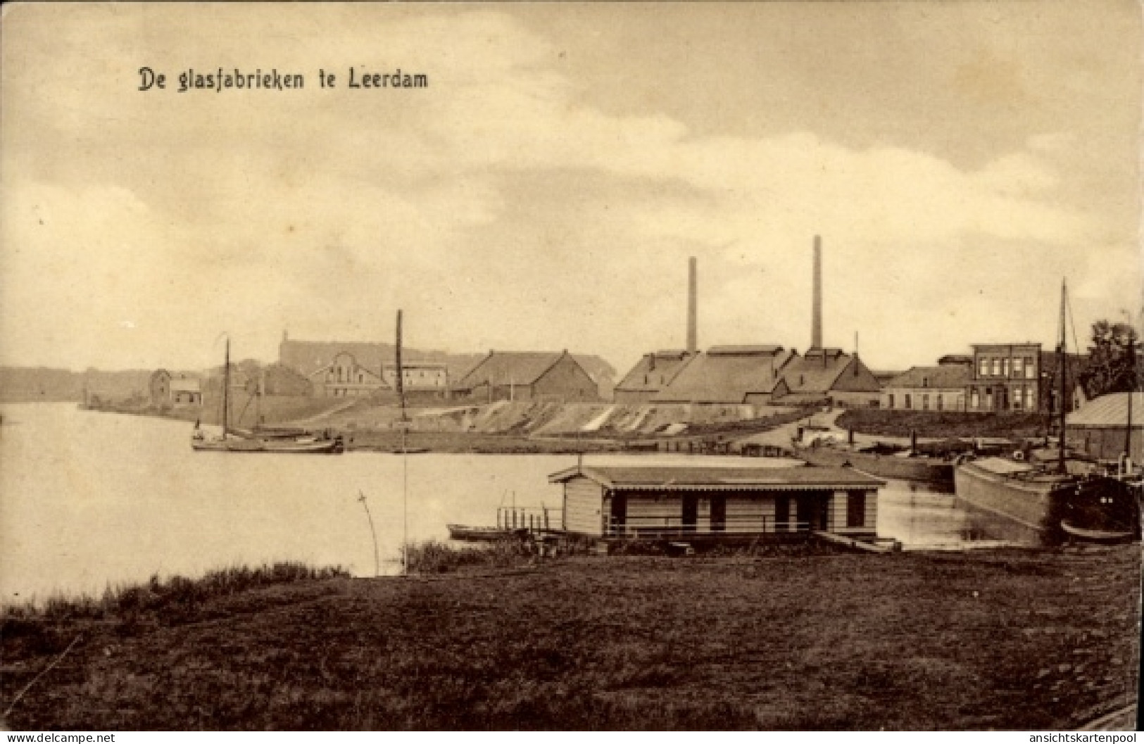 CPA Leerdam Südholland, Glasfabriken