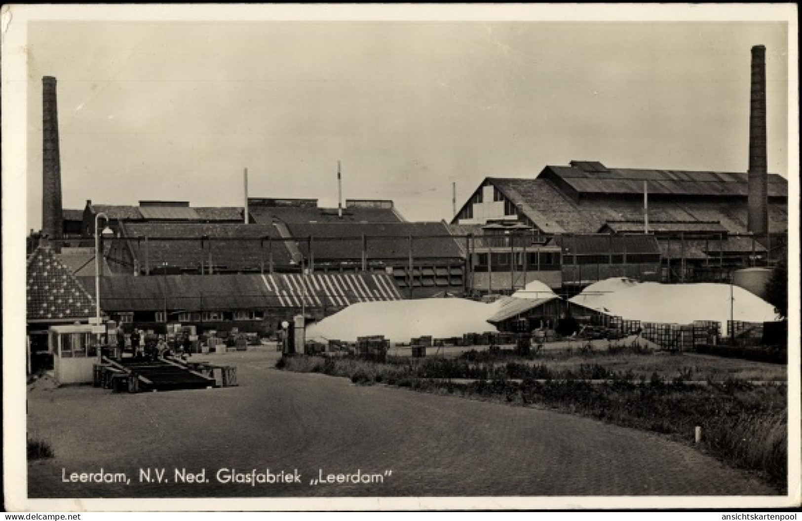 CPA Leerdam Südholland, N. V. Ned. Glasfabriek Leerdam