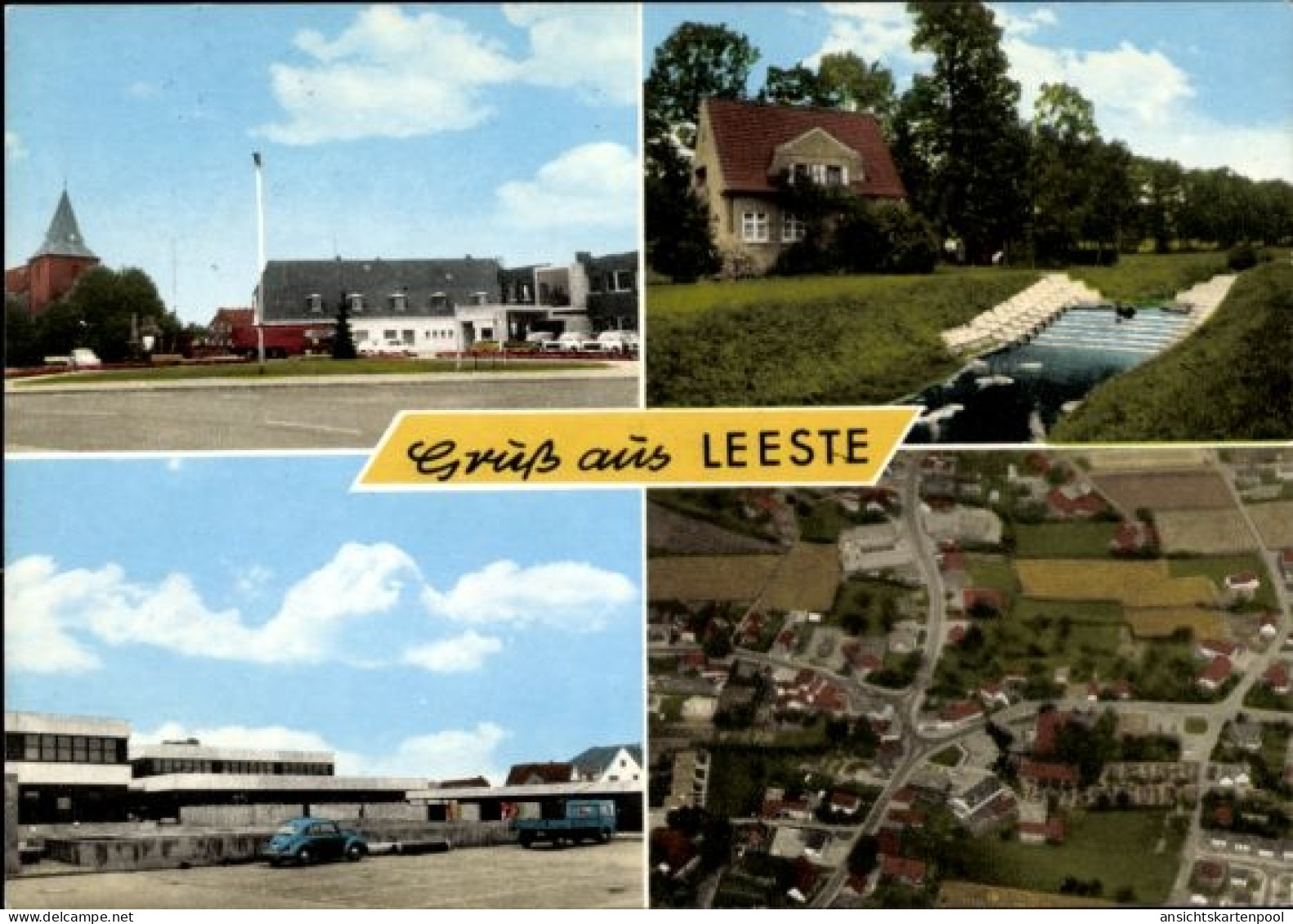 CPA Leeste Weyhe Niedersachsen, Gebäude, Parkanlage, Luftaufnahme