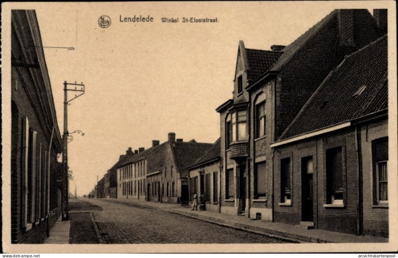 CPA Lendelede Westflandern, Winkel St. Elooistraat