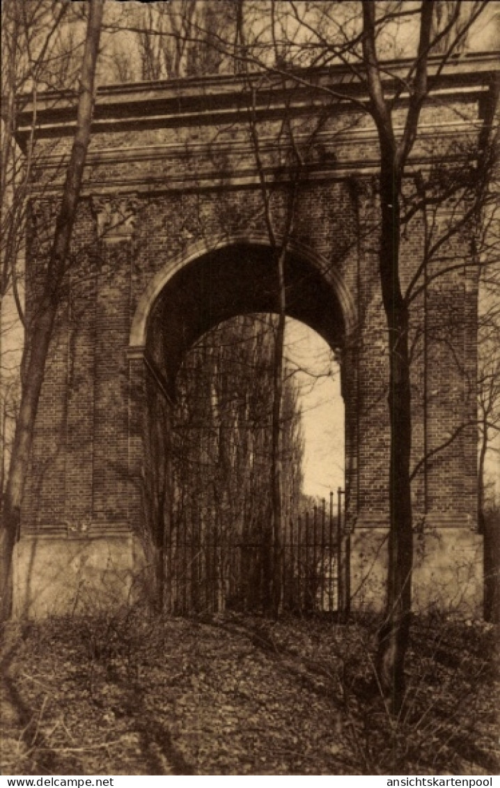 CPA Lennik Brabant flamand, Château de Gaasbeek, Arc de triomphe