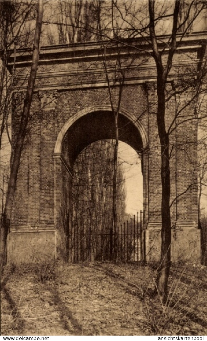 CPA Lennik Brabant flamand, Château de Gaasbeek, Arc de triomphe
