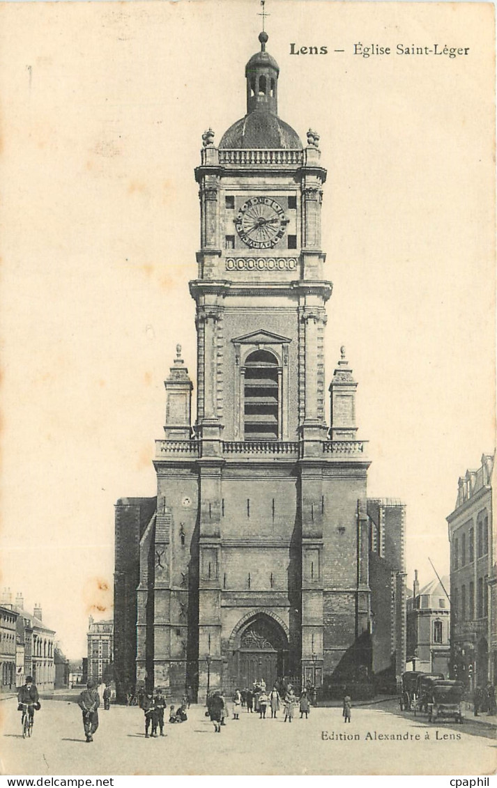 CPA Lens Eglise Leger