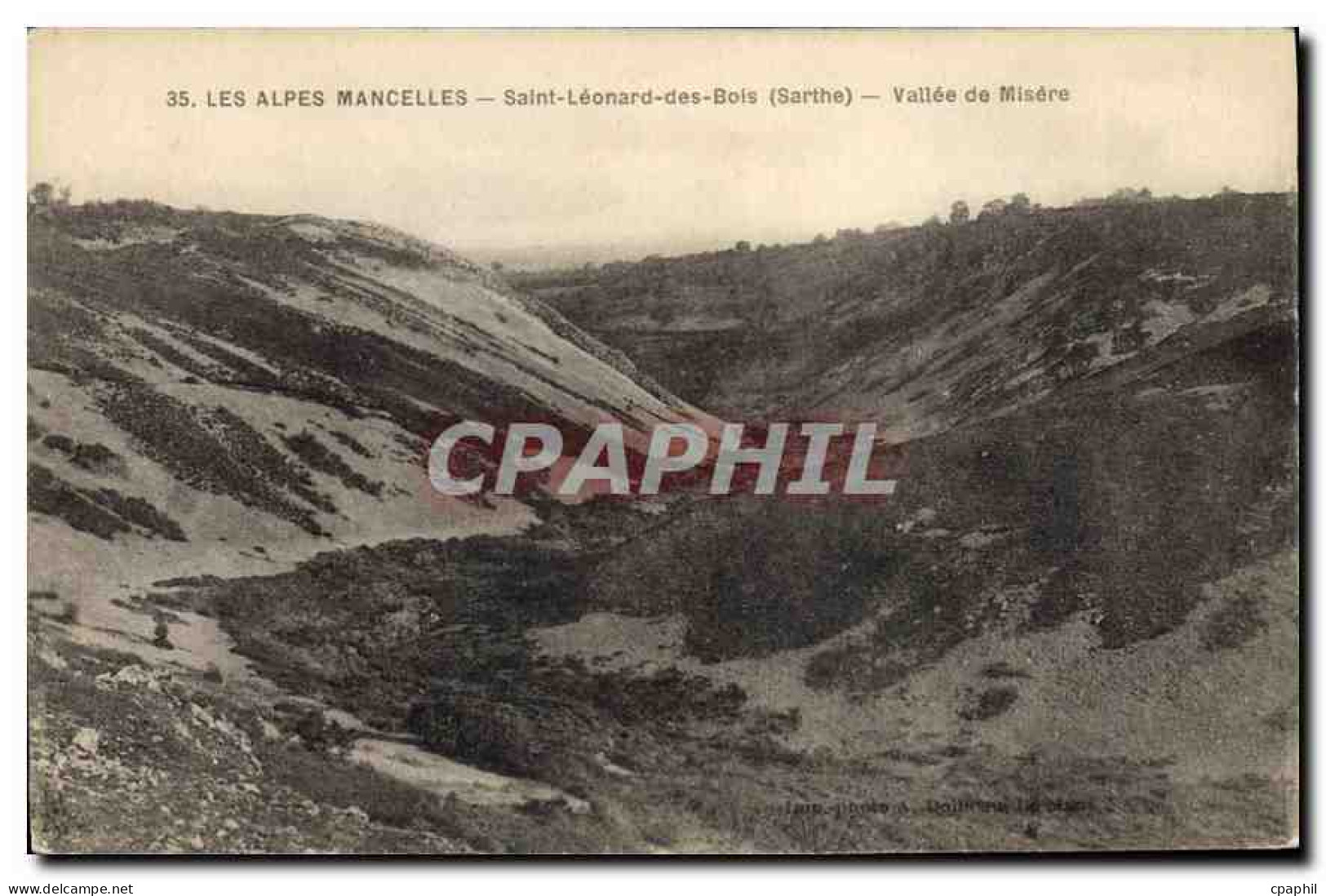 CPA Les Alpes Mancelles Saint Leonard des Bois Sarthe Vallee de Misere