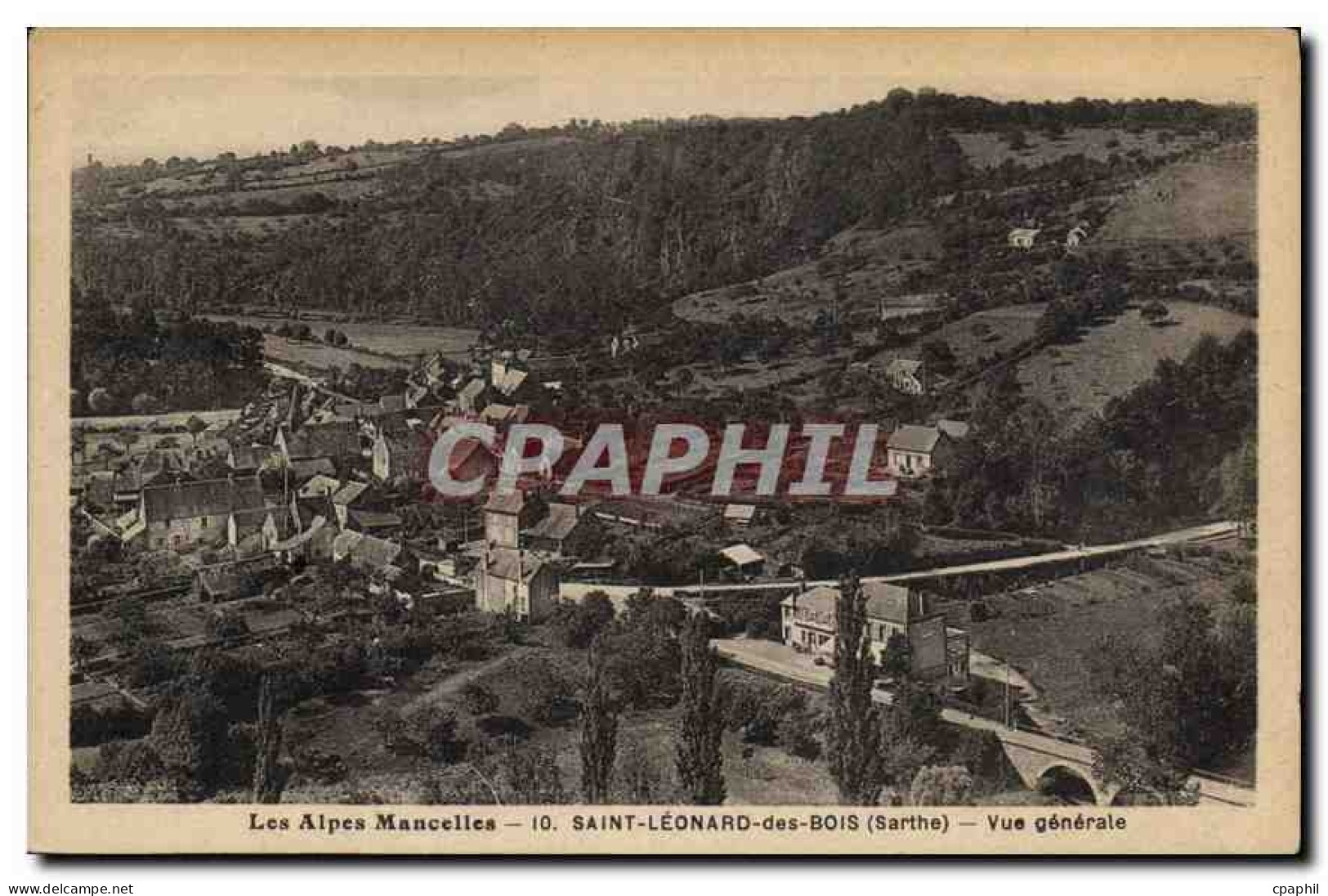 CPA Les Alpes Mancelles Saint Leonard des Bois Sarthe Vue generale