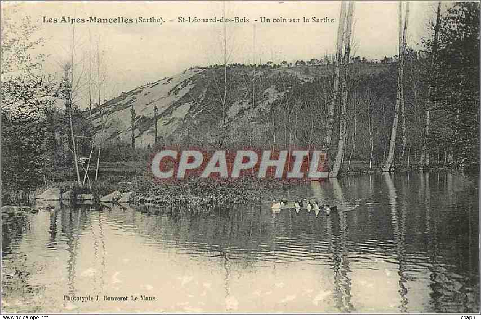 CPA Les Alpes Mancelles Saint Leonard des Bois Un Coin sur la Sarthe