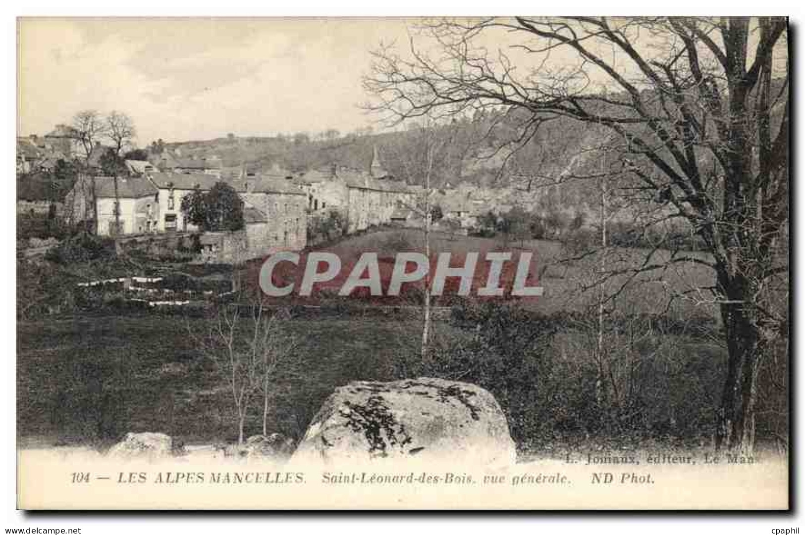 CPA Les Alpes Mancelles Saint Leonard des Bois vue generale