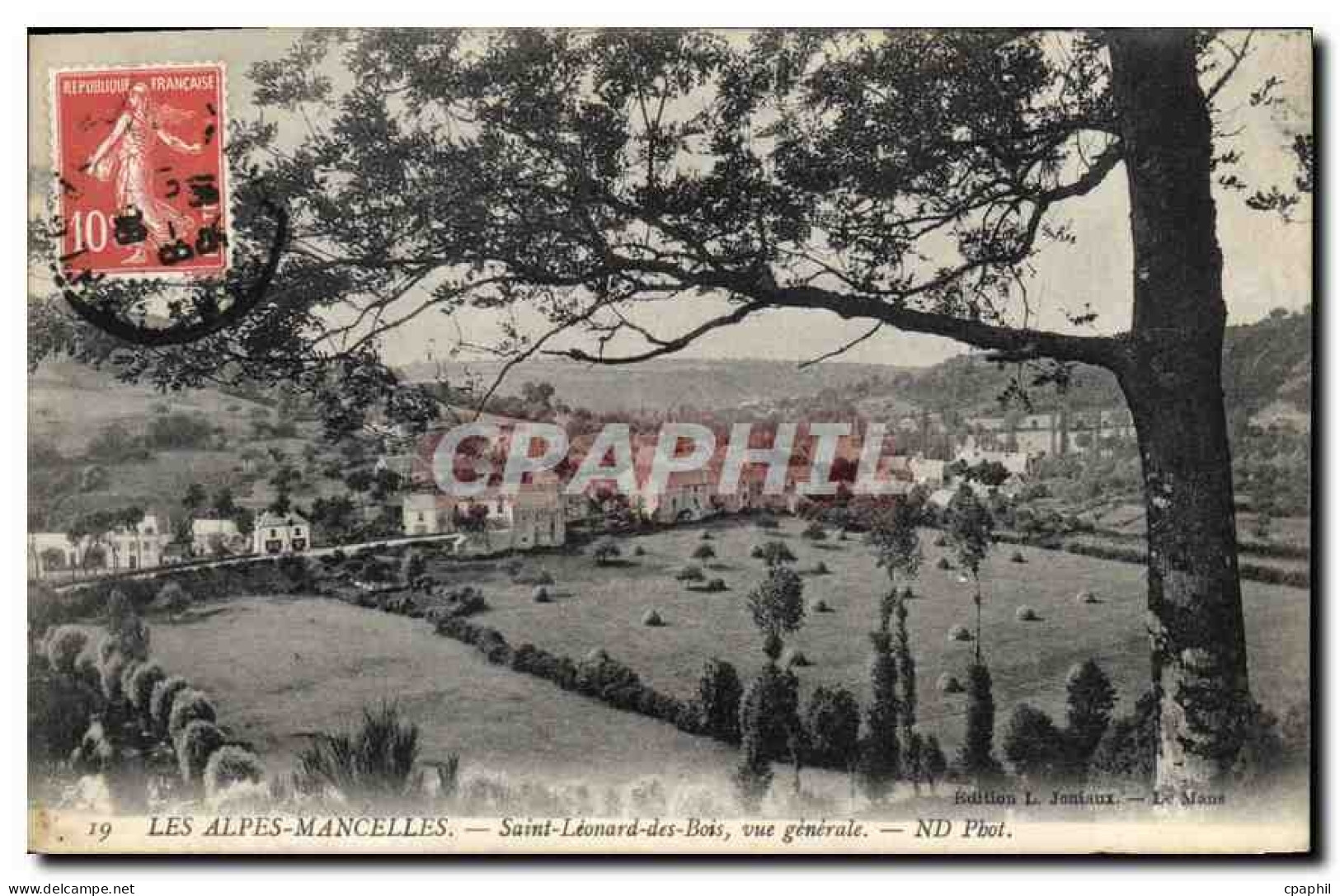 CPA Les Alpes Mancelles Saint Leonard des Bois vue generale