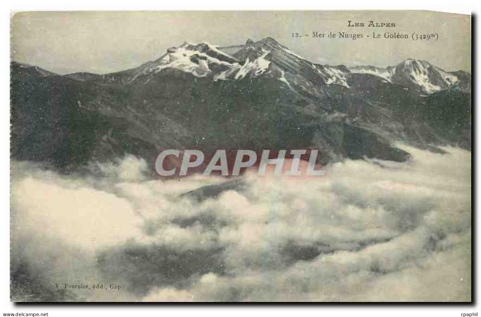CPA Les Alpes Mer de Nuages Le Goleon