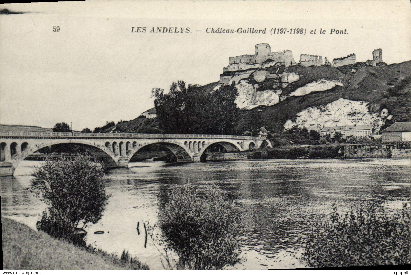 CPA Les Andelys Chateau Gaillard Et Le Pont
