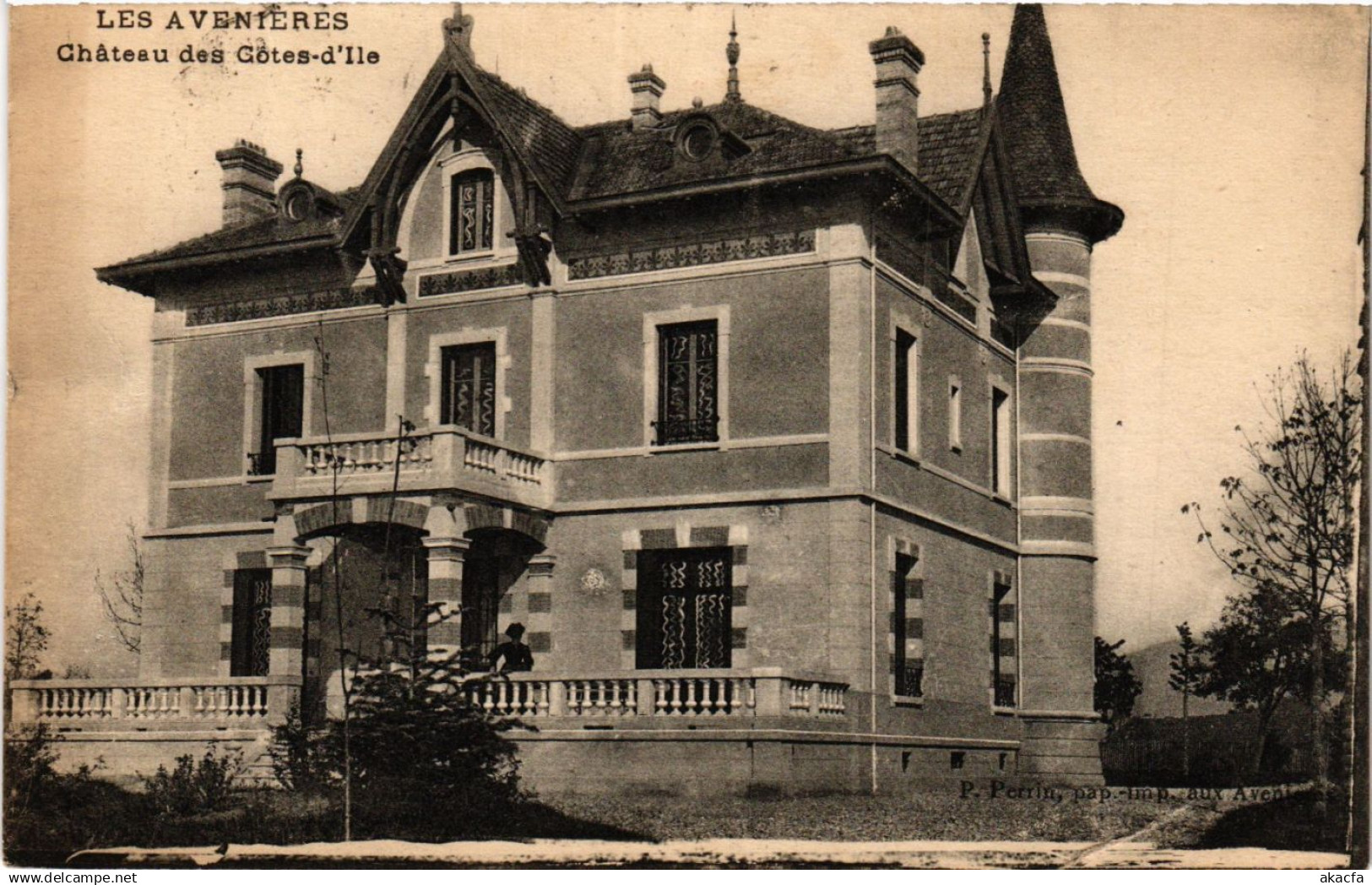 CPA Les AVENIERES - Chateau des Cotes-d'Ile (434199)
