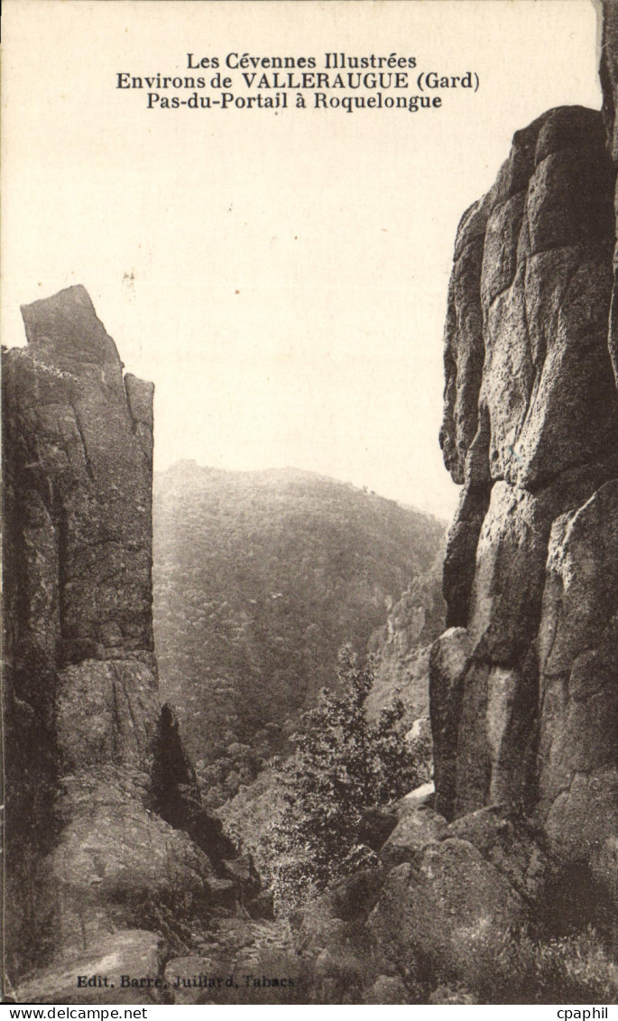 CPA les Cevennes Illustrees Environs de Valleraugue Gard Pas du Portail a Roquelongue