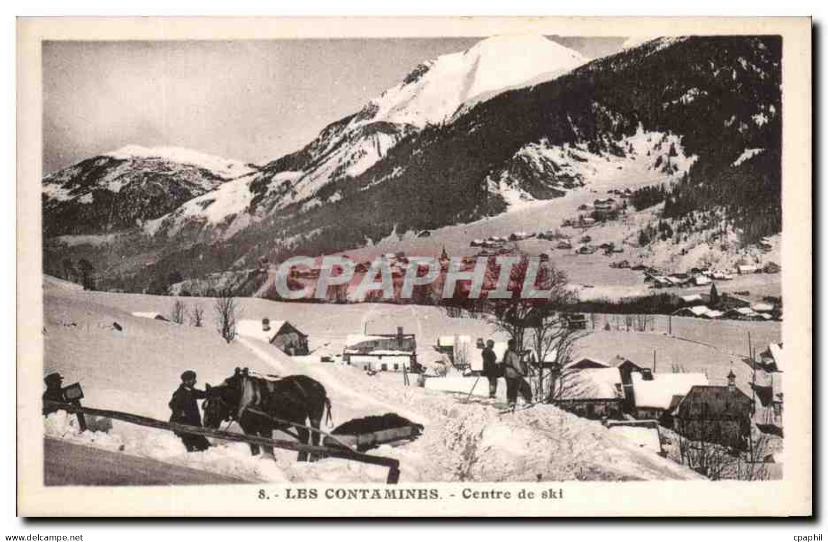 CPA Les Contamines Centre de ski (animee)