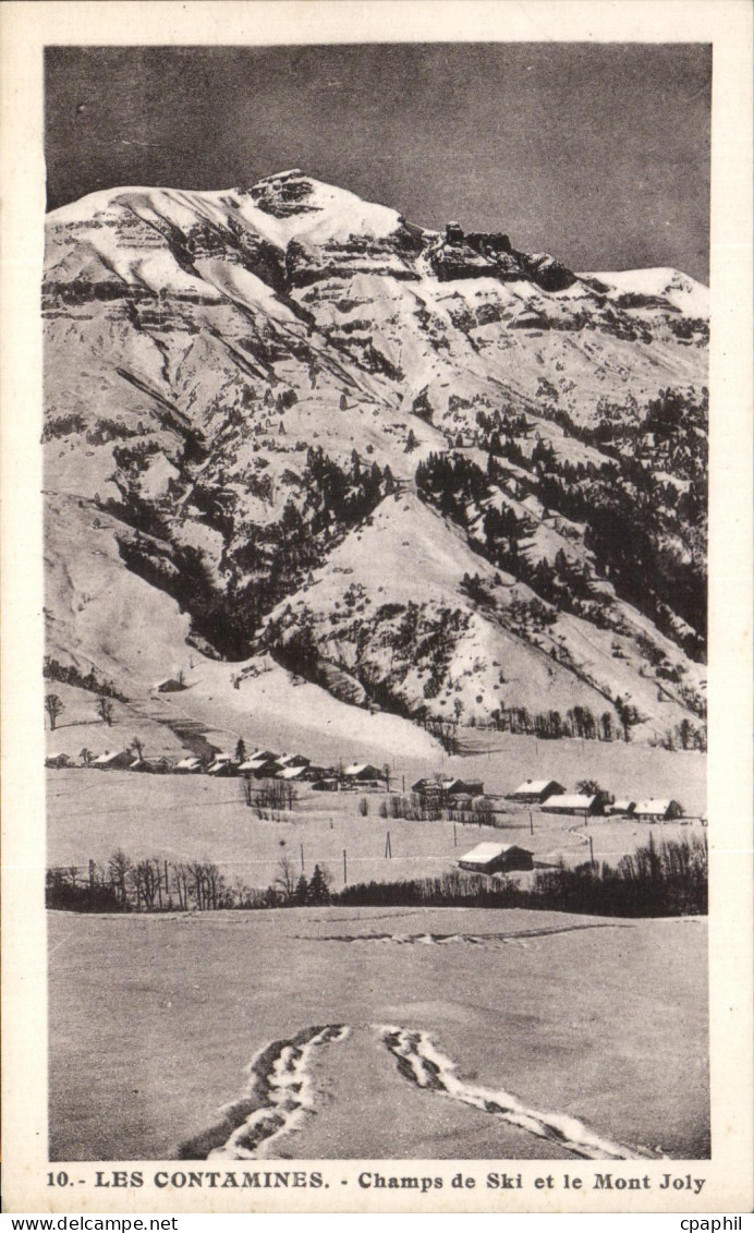 CPA Les Contamines Champs de Ski et le Mont Joly