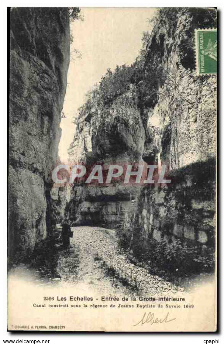CPA Les Echelles Entree de la Grotte inferieure