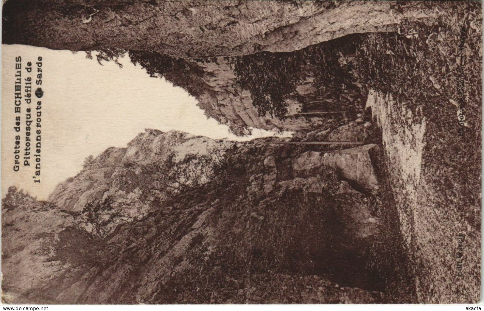 CPA LES ECHELLES Grottes des Echelles - Ancienne Route de Sarde (1195205)