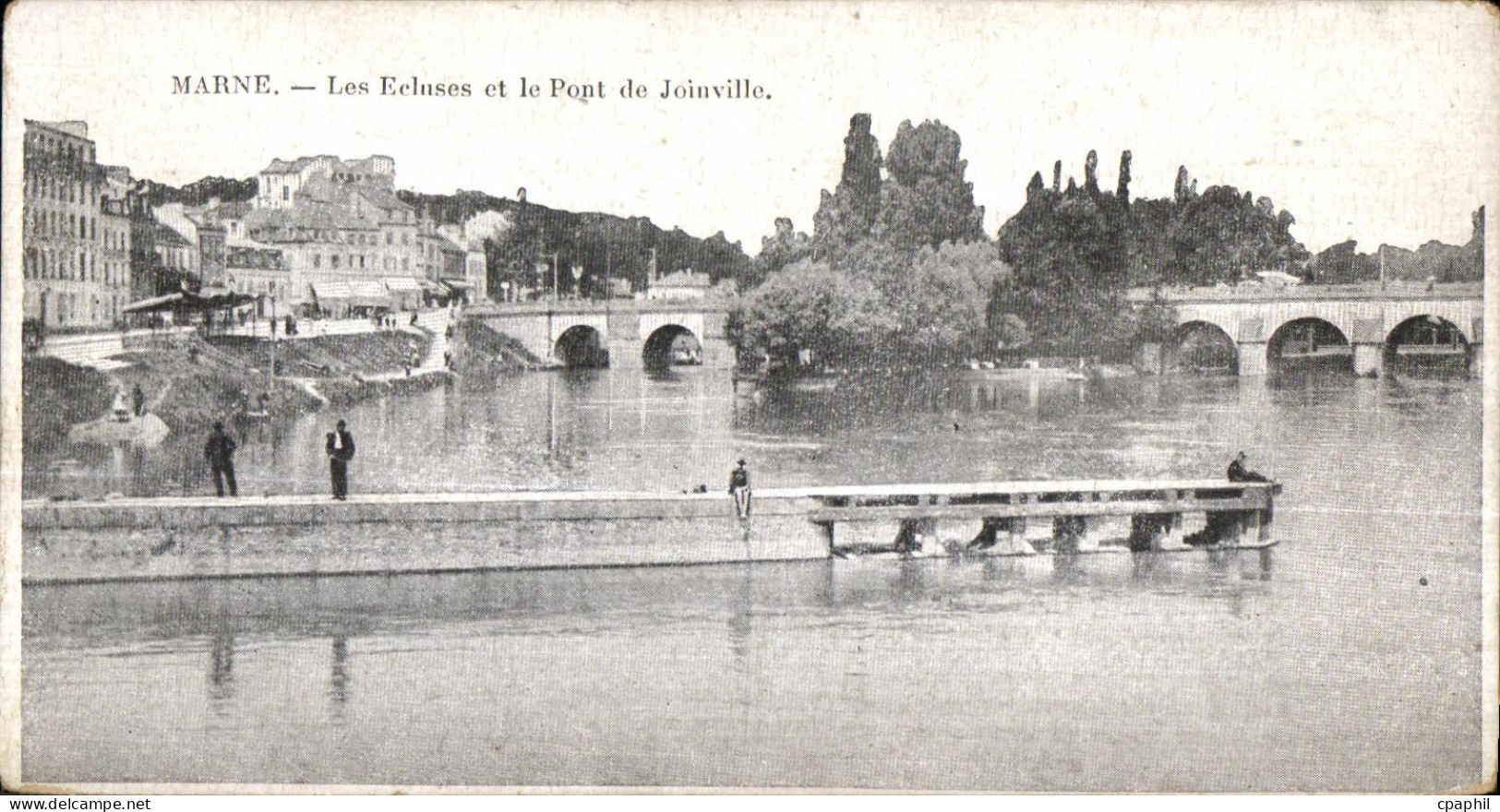 CPA Les Ecluses et le Pont Joinville