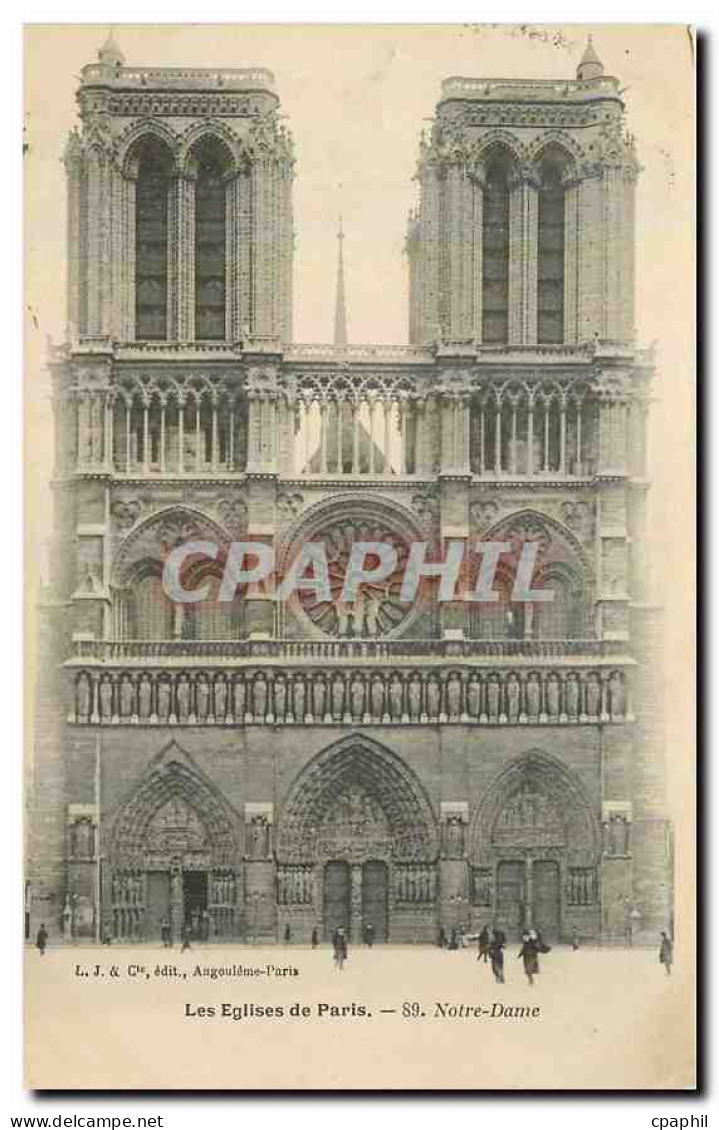 CPA Les Eglise de Paris Notre Dame