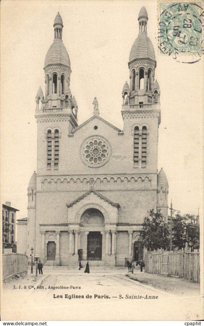 CPA Les Eglises de Paris Sainte Anne