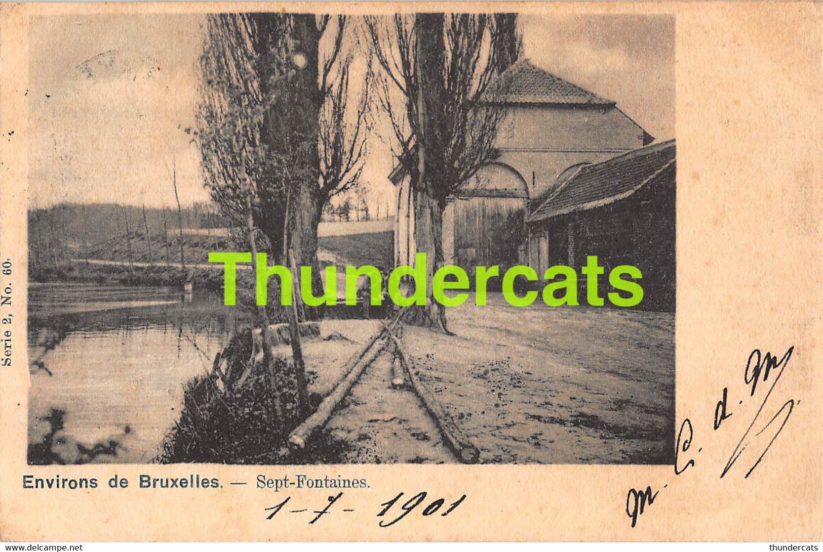 CPA LES ENVIRONS DE BRUXELLES SEPT FONTAINES