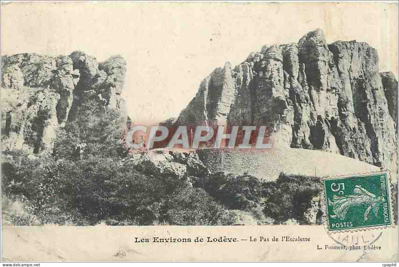 CPA Les Environs de Lodeve Le Pas de l'Escalette