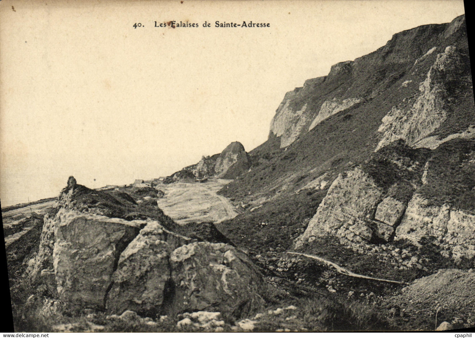 CPA Les Falaises Sainte Adresse